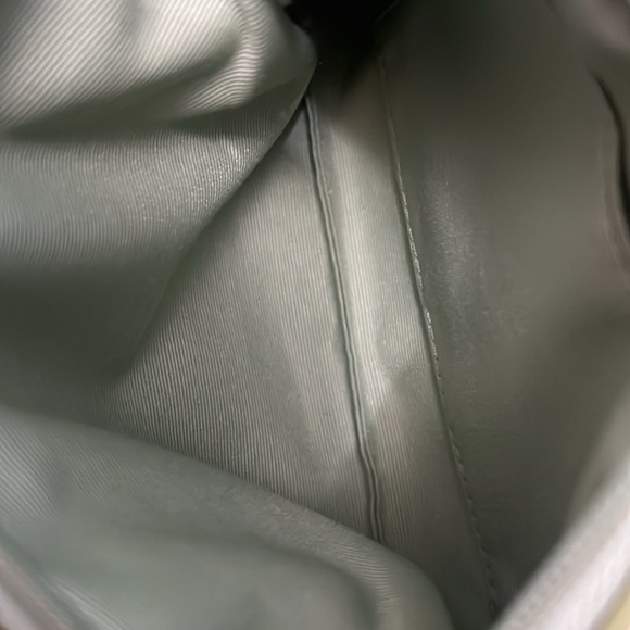 Coach signature brown, green leather trim wristlet - Picture 12 of 15